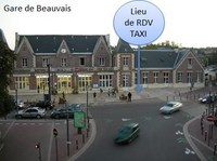 Plan de RDV Taxi Gare de beauvais
